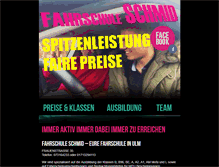 Tablet Screenshot of fahrschuleschmid.de